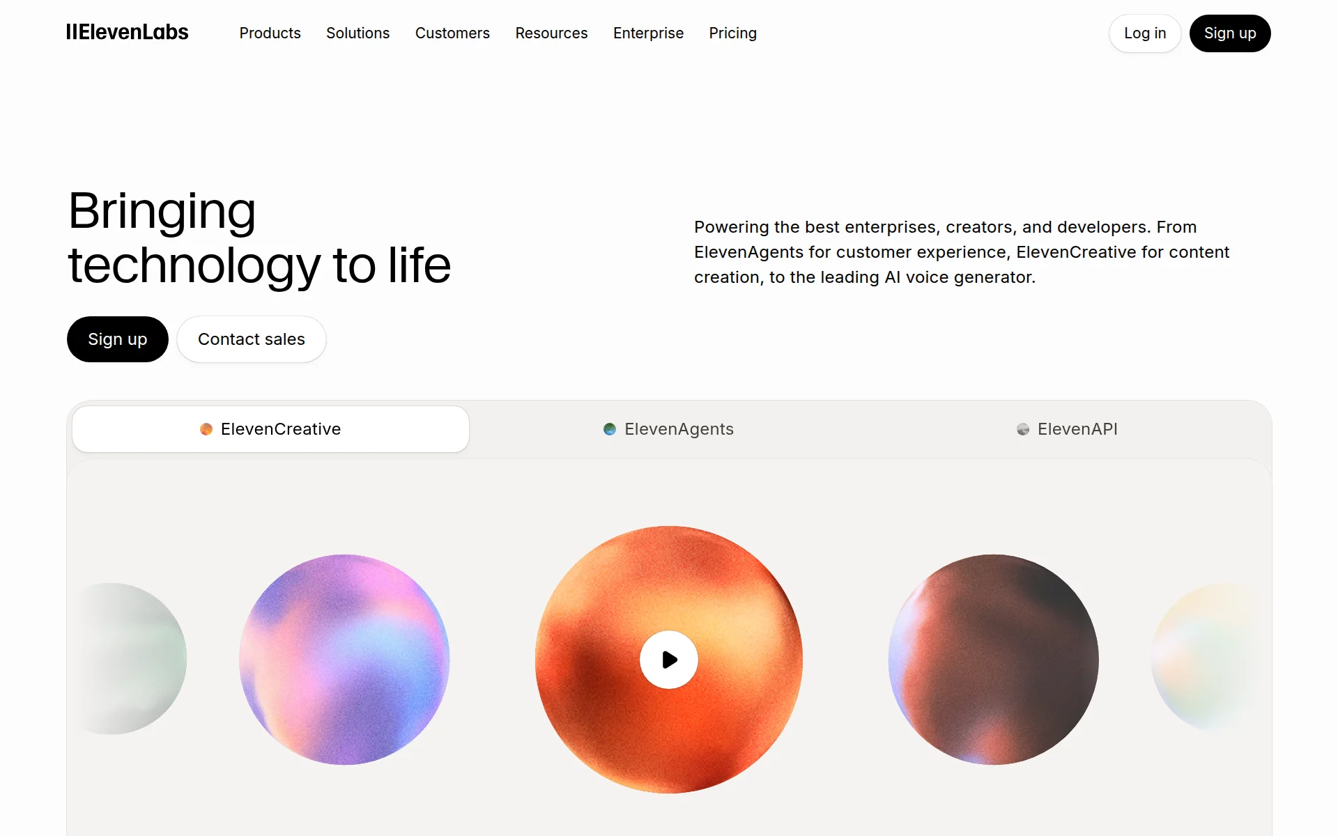 ElevenLabs screenshot