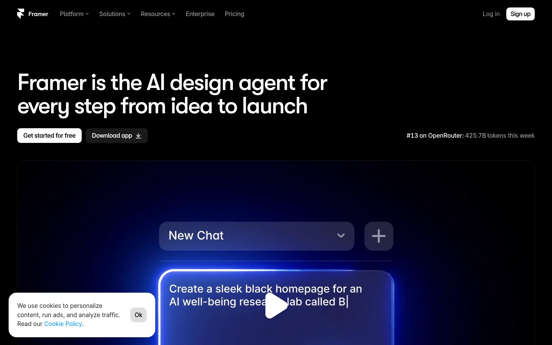 Framer screenshot