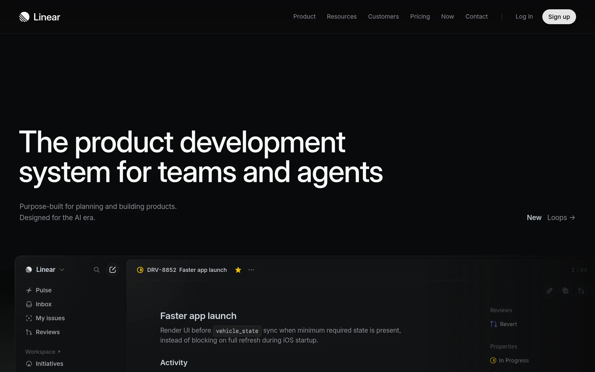 Linear screenshot