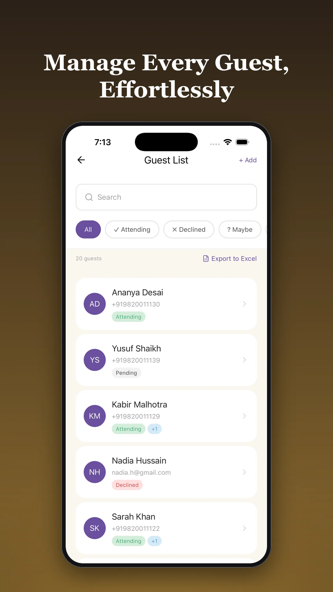 Knotify – Digital Invitations screenshot