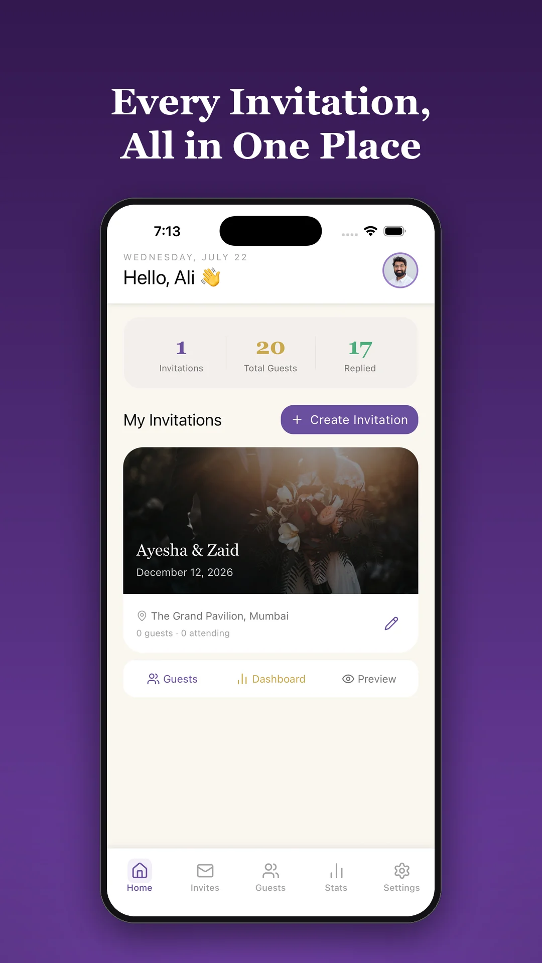 Knotify – Digital Invitations screenshot